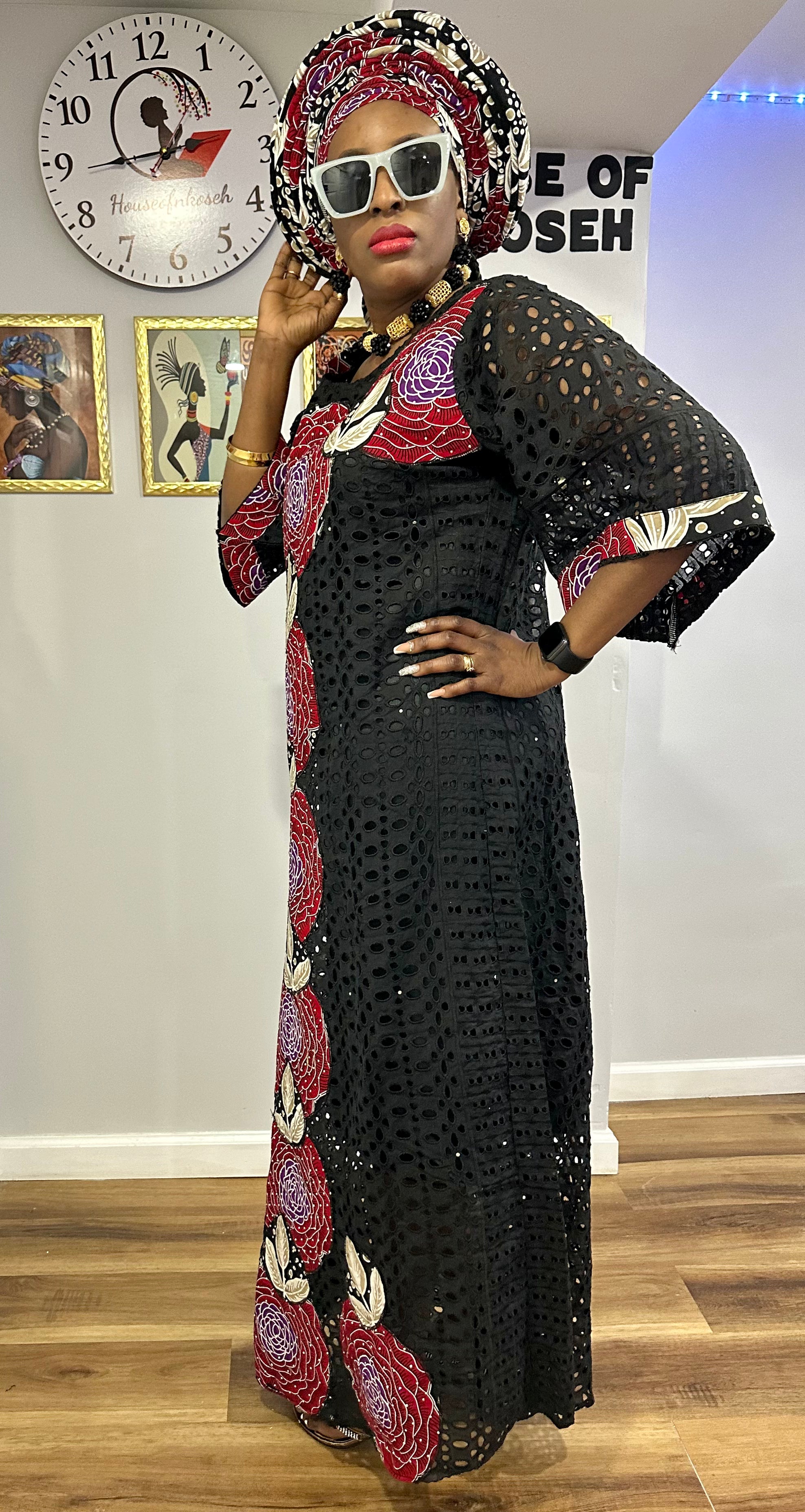 Ankara patches hot sale gown