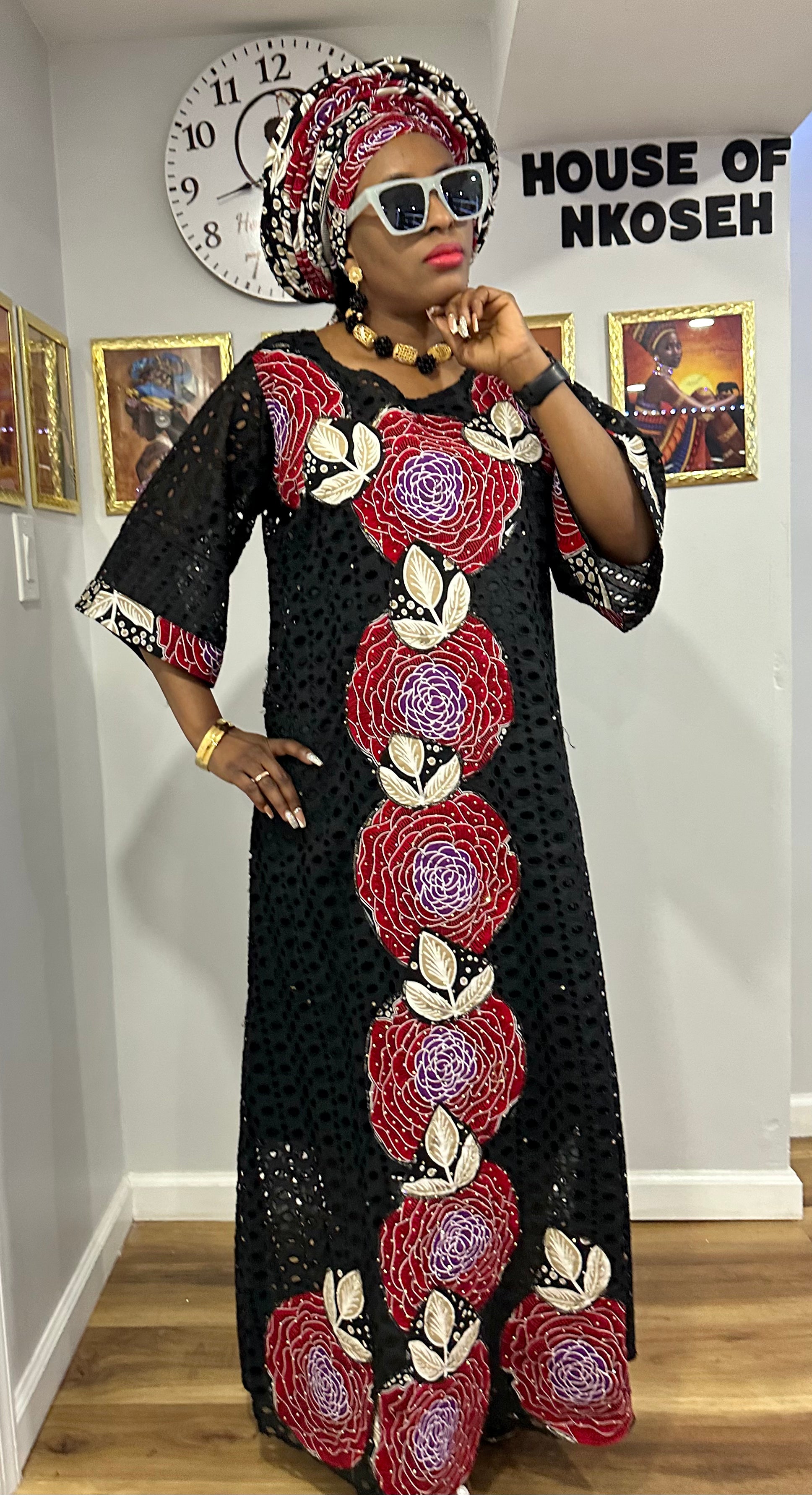 Ankara 2025 patches gown