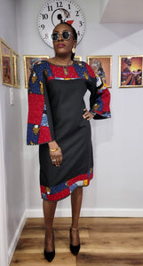 Ankara mix office gown 3