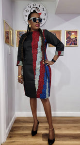 Ankara mix office gown #1