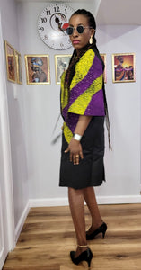 Ankara mix office gown #2