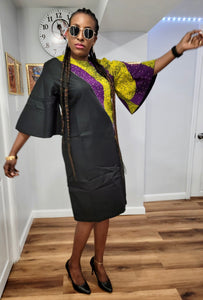 Ankara mix office gown #2