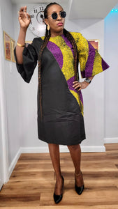 Ankara mix office gown #2