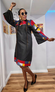 Ankara mix office gown 3