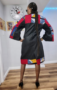 Ankara mix office gown 3